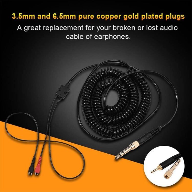 ZS0095 สำหรับ Sennheiser HD25 / HD560 / HD540 / HD430 / HD250 สายสปริงหูฟัง, ความยาวสายเคเบิล: 1.5 ม. - 5 ม., ZS0095