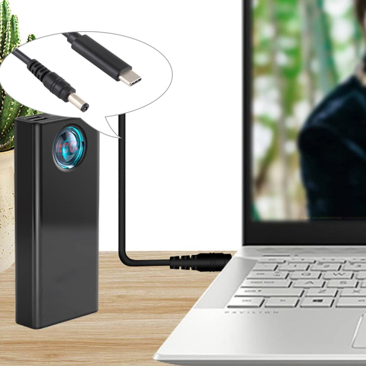 USB-C / Type-C ถึง 5.5 x 2.1 มม. สายชาร์จแล็ปท็อป, ความยาวสายเคเบิล: ประมาณ 1.5 ม., Type-C to 5.5 x 2.1mm