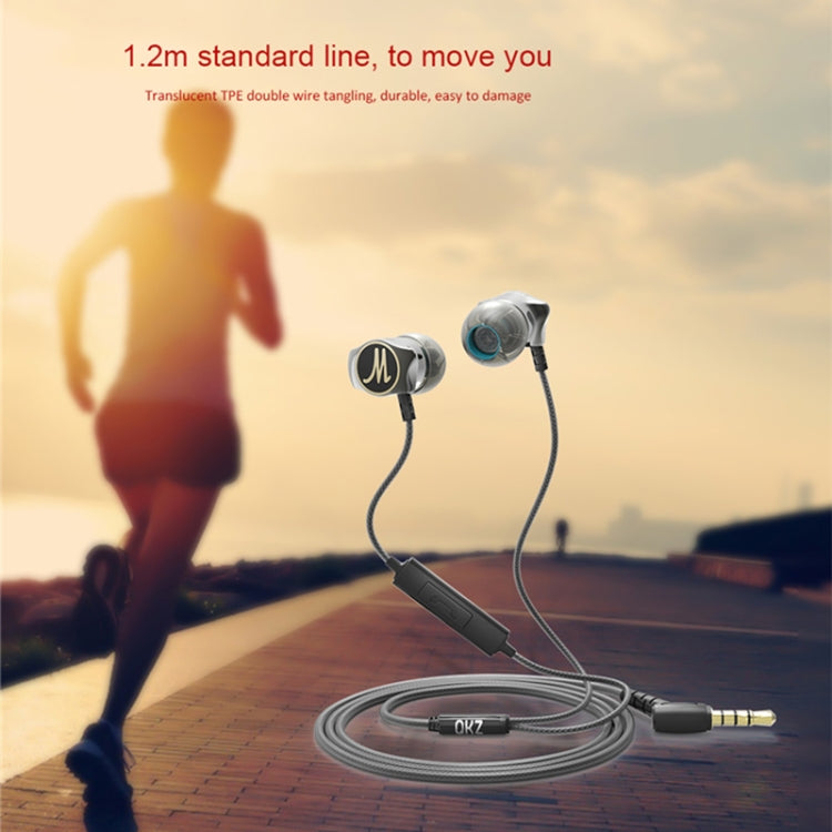 QKZ DM7 หูฟังเพลงแนวสปอร์ตแบบอินเอียร์คุณภาพสูง เวอร์ชันพื้นฐาน
