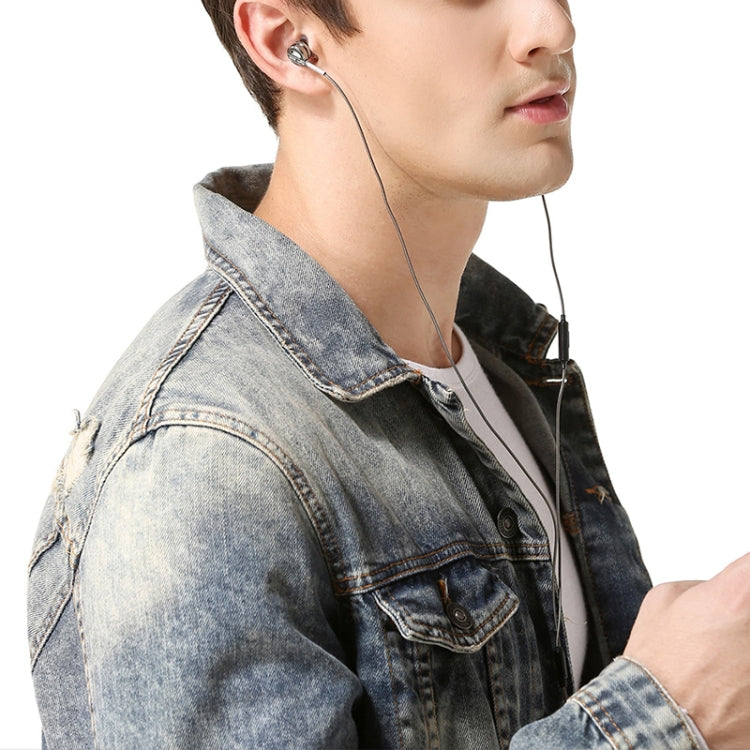 QKZ DM9 หูฟังเพลงกีฬาแบบอินเอียร์โลหะคุณภาพสูงรุ่นไมโครโฟน