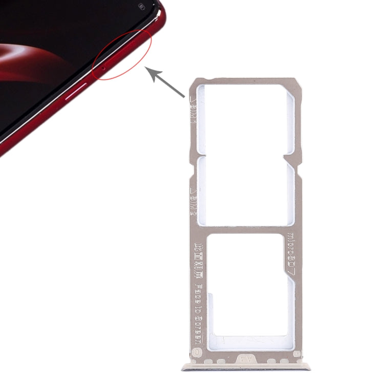 สำหรับ OPPO A3 2 x ถาดซิมการ์ด + ถาดใส่การ์ด Micro SD, For OPPO A3