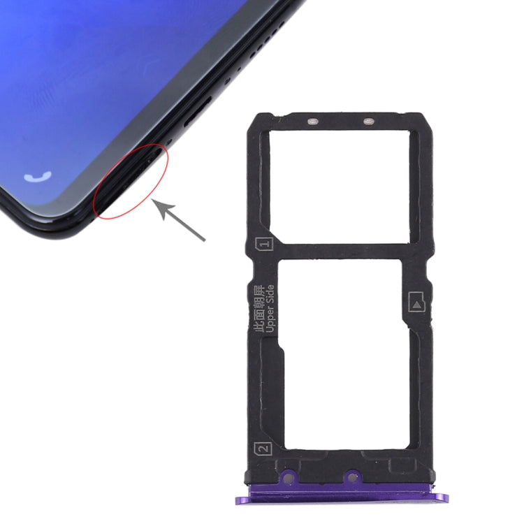 สำหรับถาดซิมการ์ด Vivo X21 + ถาดซิมการ์ด / ถาดการ์ด Micro SD, For Vivo X21, Vivo X21