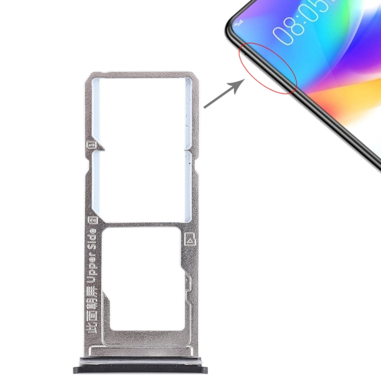สำหรับ Vivo Y85 / Z1 / Z1i / V9 Youth / V9 2 x ถาดซิมการ์ด + ถาดการ์ด Micro SD, For Vivo Y85