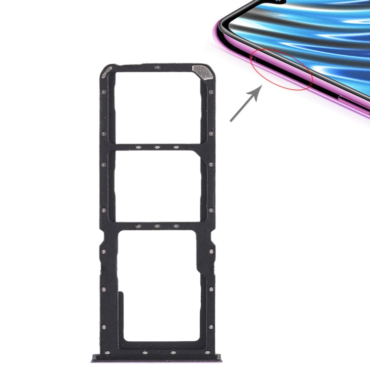 สำหรับ OPPO A7x / F9 / F9 Pro / Realme 2 Pro 2 x ถาดซิมการ์ด + ถาดการ์ด Micro SD, For OPPO A7x / F9