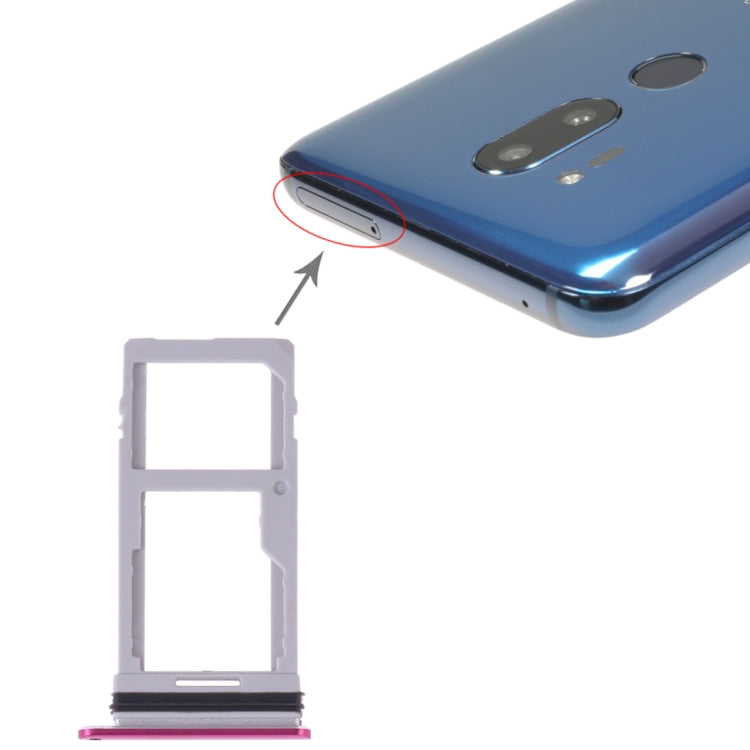 ถาดซิมการ์ด + ถาดซิมการ์ด/ถาดการ์ด Micro SD สำหรับ LG G7 ThinQ G710 G710EM G710PM g710VMP G710ULM, For LG G7 ThinQ, For LG G7 ThinQ G710