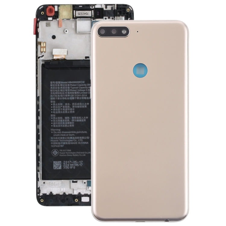 ฝาหลังพร้อมปุ่มด้านข้างสำหรับ Huawei Y7 (2018), For Huawei Y7 (2018), For Y7 (2018)
