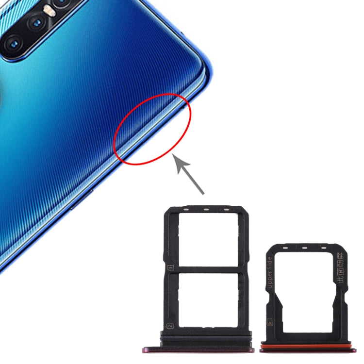 สำหรับถาดซิมการ์ด Vivo S1 Pro + ถาดซิมการ์ด + ถาดการ์ด Micro SD, For Vivo S1 Pro