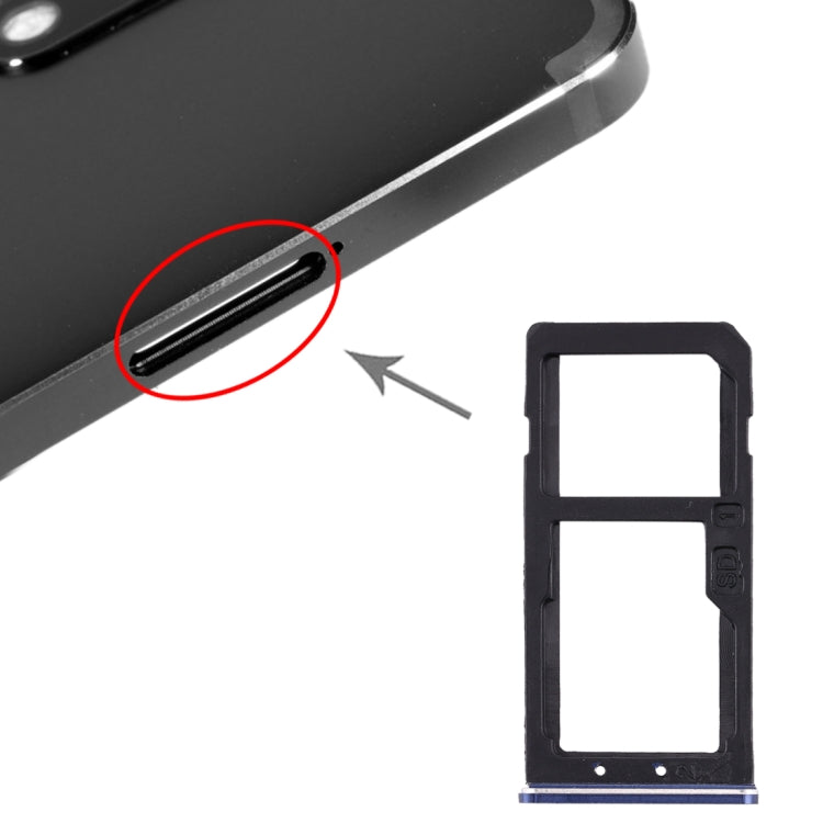 ถาดซิมการ์ด + ถาดซิมการ์ด/ถาดการ์ด Micro SD สำหรับ Nokia 6 TA-1000 TA-1003 TA-1021 TA-1025 TA-1033 TA-1039, For Nokia 6