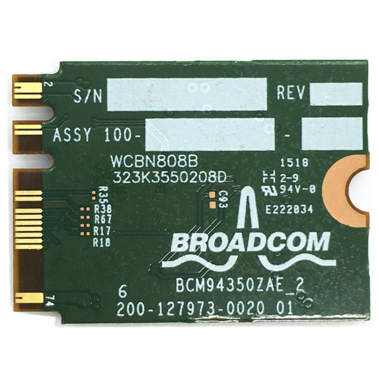 DW1820A BCM94350ZAE 802.11ac BT4.1 867Mbps M.2 / NGFF การ์ดไร้สาย WiFi, DW1820A