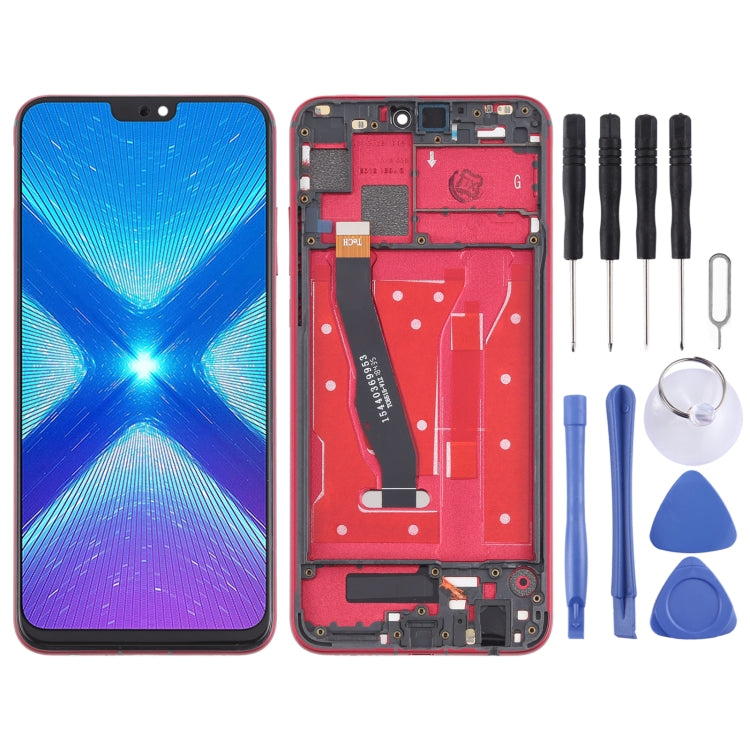 หน้าจอ LCD และชุดประกอบ Digitizer พร้อมกรอบสำหรับ Huawei Honor 8X, For Huawei Honor 8X
