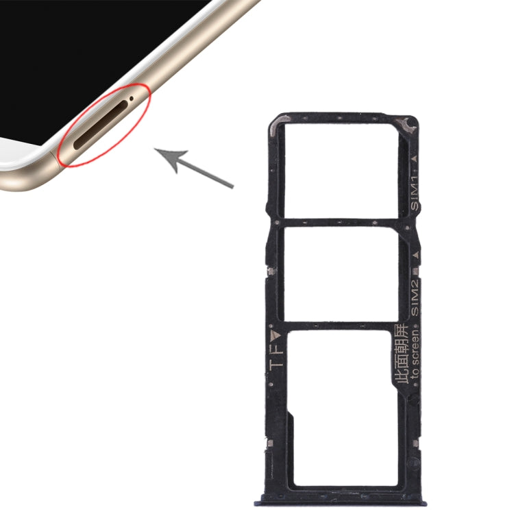 ถาดซิมการ์ด 2 ใบ + ถาดการ์ด Micro SD สำหรับ Huawei Enjoy 8 Plus, For Huawei Enjoy 8 Plus
