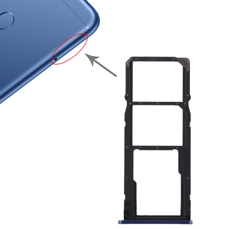 ถาดซิมการ์ด 2 ใบ + ถาดการ์ด Micro SD สำหรับ Huawei Honor Play 7C, For Huawei Play 7C, For Honor Play 7C