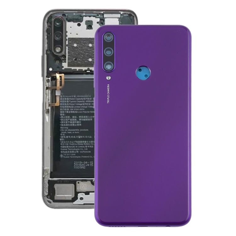 ฝาหลังแบตเตอรี่เดิมพร้อมฝาครอบเลนส์กล้องสำหรับ Huawei Y6p, For Huawei Y6p(Original)