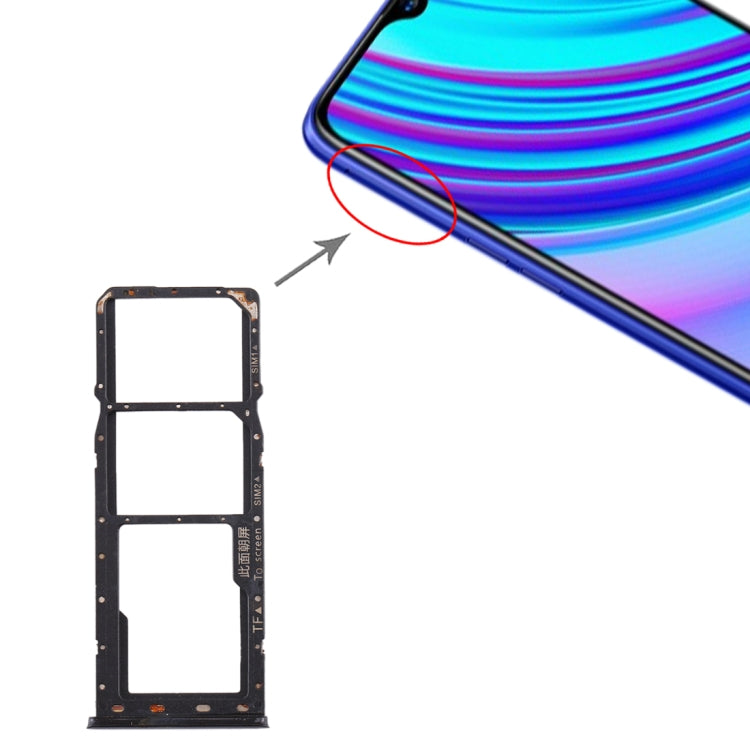 สำหรับถาดซิมการ์ด Realme X Lite + ถาดซิมการ์ด + ถาดการ์ด Micro SD, For Realme X Lite
