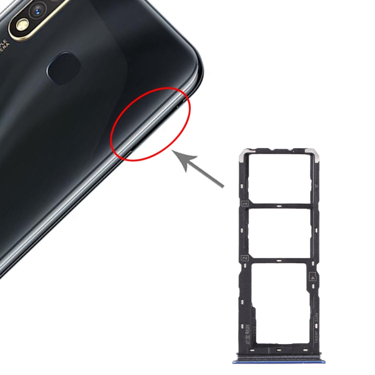 สำหรับ vivo Y5s ถาดซิมการ์ด + ถาดซิมการ์ด + ถาดการ์ด Micro SD, For vivo Y5s