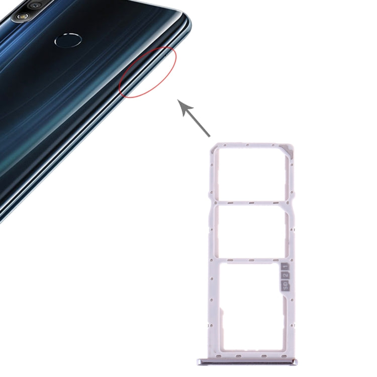 ถาดซิมการ์ด + ถาดซิมการ์ด + ถาดการ์ด Micro SD สำหรับ Asus ZenFone Max Pro (M2) ZB631KL, For Asus ZB631KL