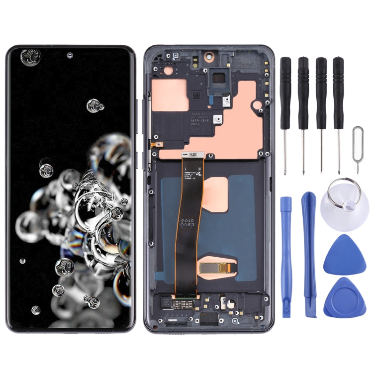 หน้าจอแอลซีดีต้นฉบับและชุดประกอบDigitizerพร้อมกรอบสำหรับSamsung Galaxy S20 Ultra 4G/S20 Ultra 5G, For Samsung Galaxy S20 Ultra 4G/S20 Ultra 5G, For Samsung Galaxy S20 Ultra 4G/S20 Ultra 5G(Original)