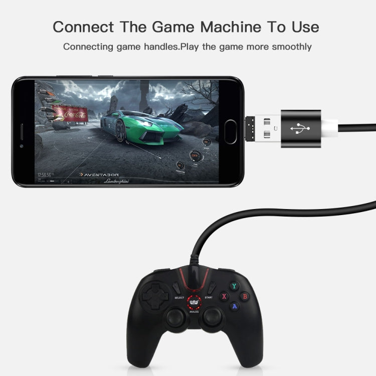 อลูมิเนียมอัลลอยด์ขนาดเล็ก USB-C / Type-C ชายกับตัวเชื่อมต่ออะแดปเตอร์ OTG หญิง USB