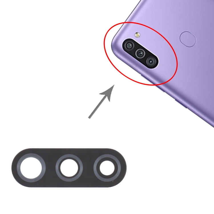 สำหรับ Samsung Galaxy M11 SM-M115 10 ชิ้นเลนส์กล้องด้านหลัง, For Samsung Galaxy M11