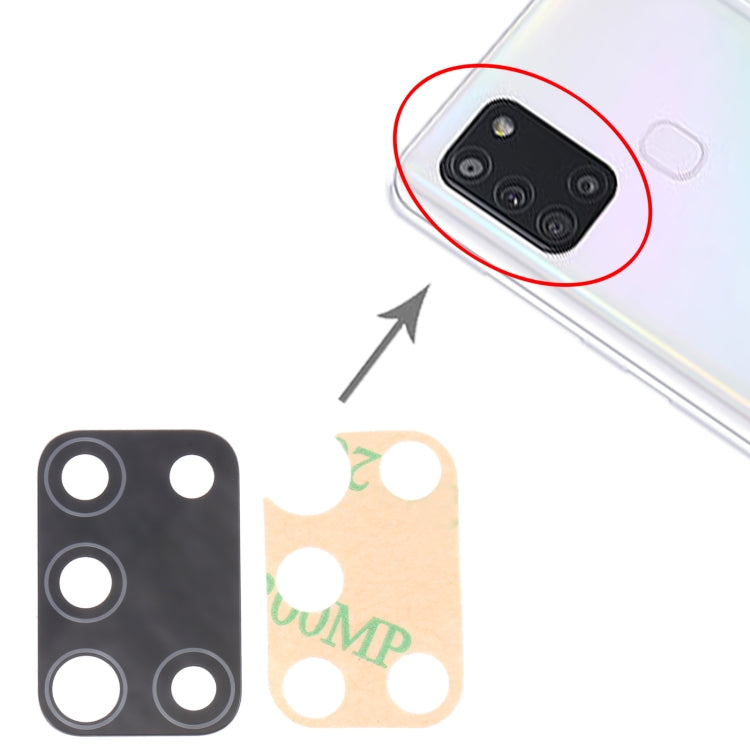 สำหรับ Samsung Galaxy A21s SM-A217 10 ชิ้นเลนส์กล้องด้านหลัง, For Samsung Galaxy A21s