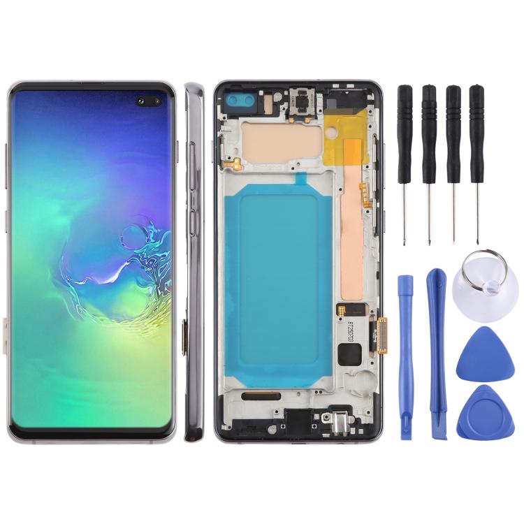 หน้าจอTFT LCDสำหรับSamsung Galaxy S10 + SM-G975 Digitizer Full Assemblyพร้อมกรอบ,ไม่สนับสนุนลายนิ้วมือ, For Samsung Galaxy S10+ SM-G975F 6.38 inch(Not Fingerprint), For Samsung Galaxy S10+ (TFT)
