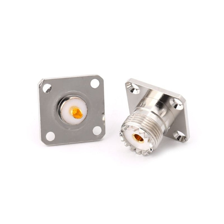 5 ชิ้น UHF SO239 หญิงหน้าแปลนแผงฝาครอบแชสซี Mount Adapter