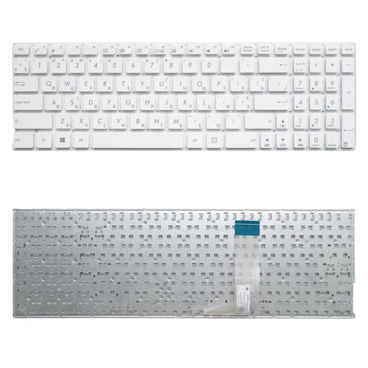 แป้นพิมพ์เวอร์ชัน RU สำหรับ Asus X556 X556U X556UA X556UB X556UF X556UJ X556UQ X556UR X556UV, For Asus X556 (RU Version Black), For Asus X556 (RU Version White)