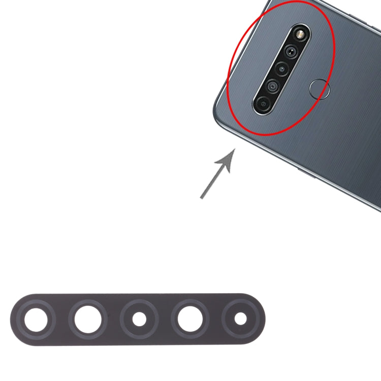 เลนส์กล้องด้านหลัง 10 ชิ้นสำหรับ LG K61 LMQ630EAW, LM-Q630EAW, LM-Q630, For LG K61