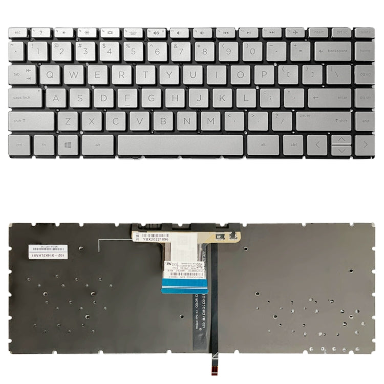 US Version คีย์บอร์ดพร้อมไฟพื้นหลังสำหรับ HP Pavilion x360 14-CE 14-DH 14-cd 14m-cd 14t-cd 14-CE000 L47854-171, For HP Pavilion x360 (Gold), For HP Pavilion x360 (Silver)