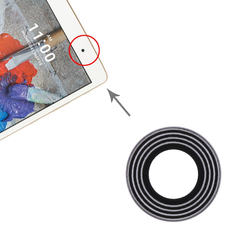 สำหรับ LG G Pad X 8.0 V520 เลนส์กระจกกล้องด้านหน้าของแท้