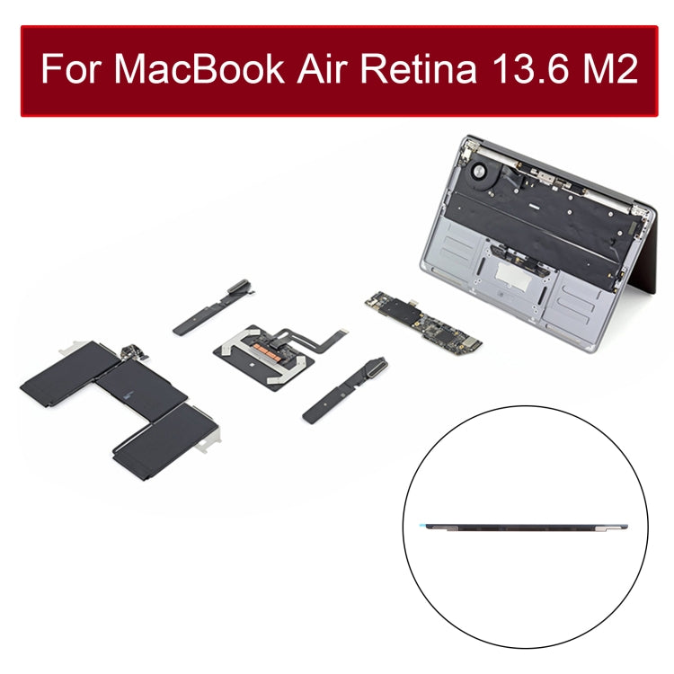 หน้าจอแสดงผล LCD โลโก้ฝาด้านหน้าสำหรับ MacBook Air 13.6 นิ้ว A2681 2022 EMC4074, A2681