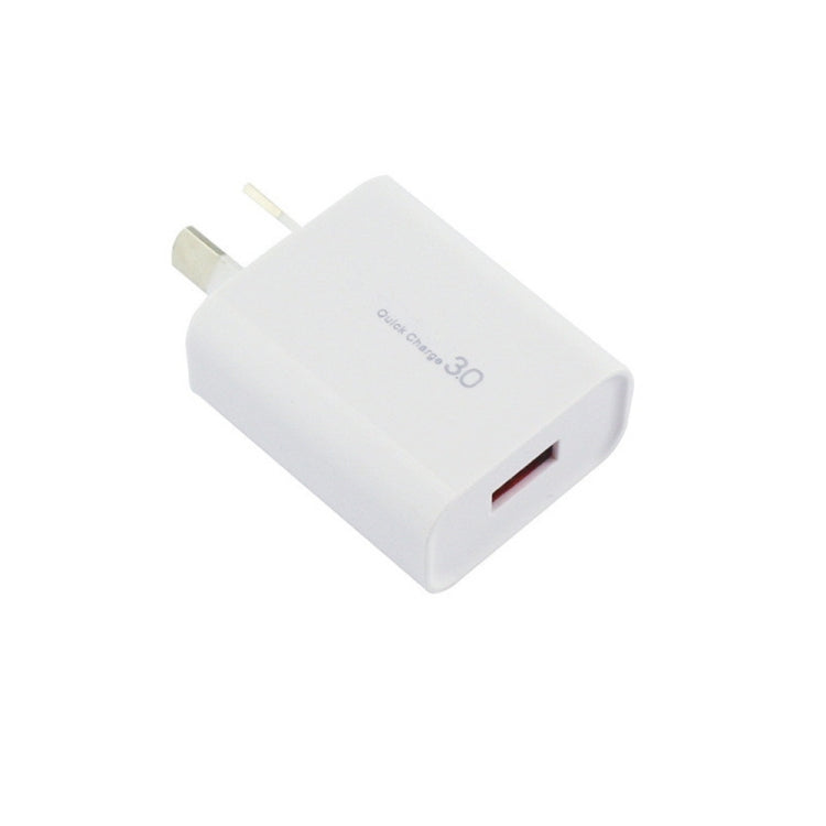QC 3.0 18W 3A เครื่องชาร์จอินเทอร์เฟซ USB เดี่ยว, ปลั๊ก AU