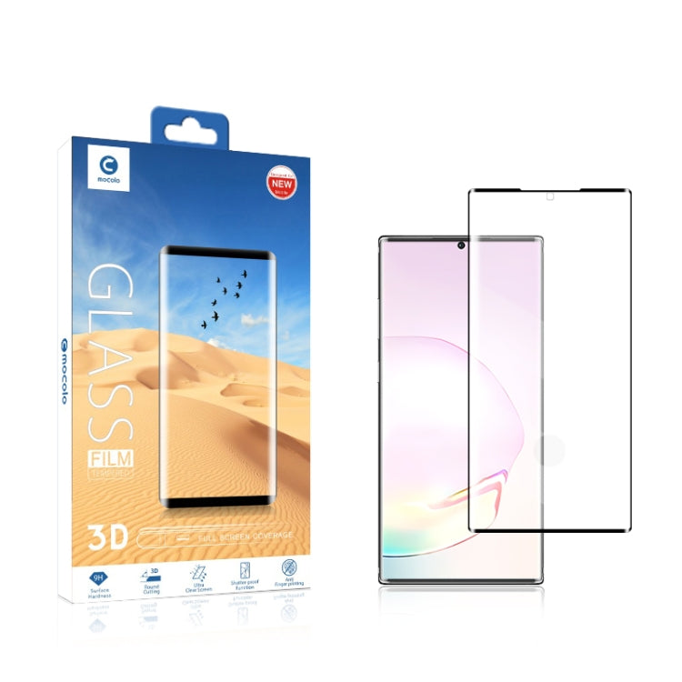 สำหรับ Samsung Galaxy Note20 + 5G mocolo 0.33mm 9H 3D โค้งแบบเต็มหน้าจอฟิล์มกระจกนิรภัย, รองรับการปลดล็อคลายนิ้วมือ, For Galaxy Note20 Ultra