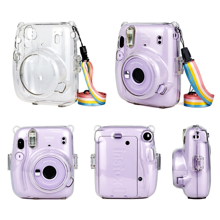 Richwell Carry เคส กระเป๋าคริสตัลปกแข็งพร้อมสายสะพายสำหรับ Fujifilm Instax Mini 11