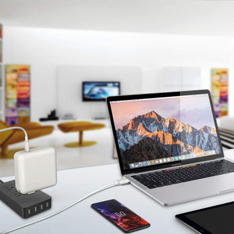 2 in 1 PD3.0 30W USB-C / Type-C Travel Charger พร้อมเท้าที่ถอดออกได้ PD3.0 3A USB-C / Type-C ถึง USB-C / Type-C ชุดสายเคเบิลข้อมูลชาร์จเร็ว, ความยาวสายเคเบิล: 1 ม.,ปลั๊กสหภาพยุโรป, 1m EU Plug