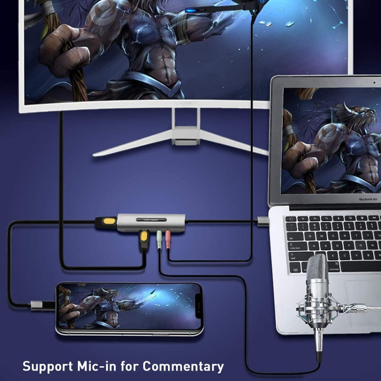 Z39A HDMI / F + ไมโครโฟน HDMI / F + เสียง + การ์ดจับภาพ USB 4K รองรับ Windows Android Linux และ MacOS ฯลฯ, Z39A