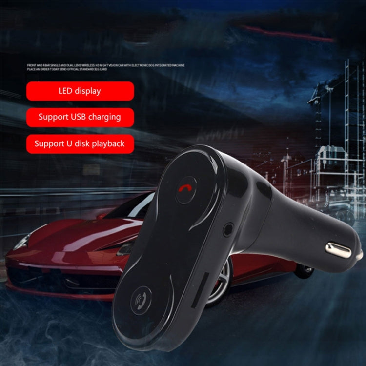 C8 รถเครื่องส่งสัญญาณ FM ไร้สาย Bluetooth Charger Kit AUX แฮนด์ฟรี Mini MP3 เครื่องเล่นเพลง, C8