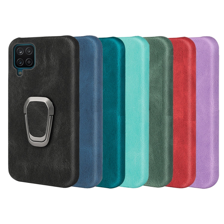 ที่วางแหวนเคสโทรศัพท์ PU สำหรับ Samsung Galaxy A12, For Samsung Galaxy A12