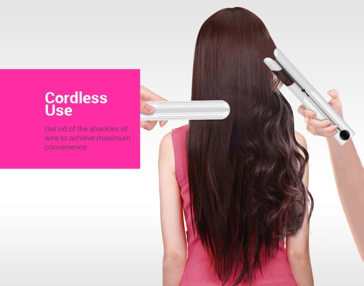 K-SKIN แบบพกพาชาร์จผม Straightener Curler เหล็กเซรามิคจัดแต่งทรงผมเครื่องมือไร้สายปรับอุณหภูมิความร้อนได้อย่างรวดเร็ว