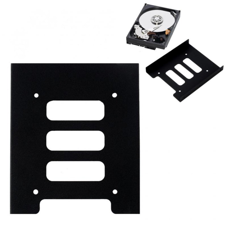 อะแดปเตอร์เมาท์โลหะขนาด 2.5 ถึง 3.5 นิ้ว HDD SSD ตัวยึดฮาร์ดไดรฟ์