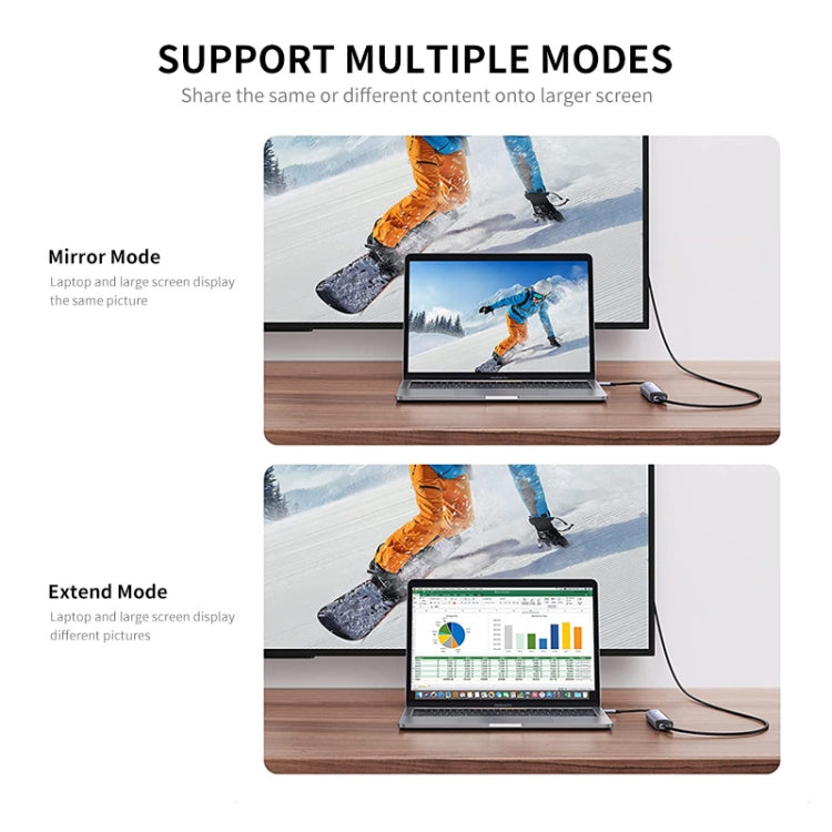 ENKAY Hat-Prince 6 in 1 Type-C Hub 4K HDMI Docking Station Adapter USB-C PD Quick Charge เครื่องอ่านการ์ด SD / TF, 6 in 1 Type-C