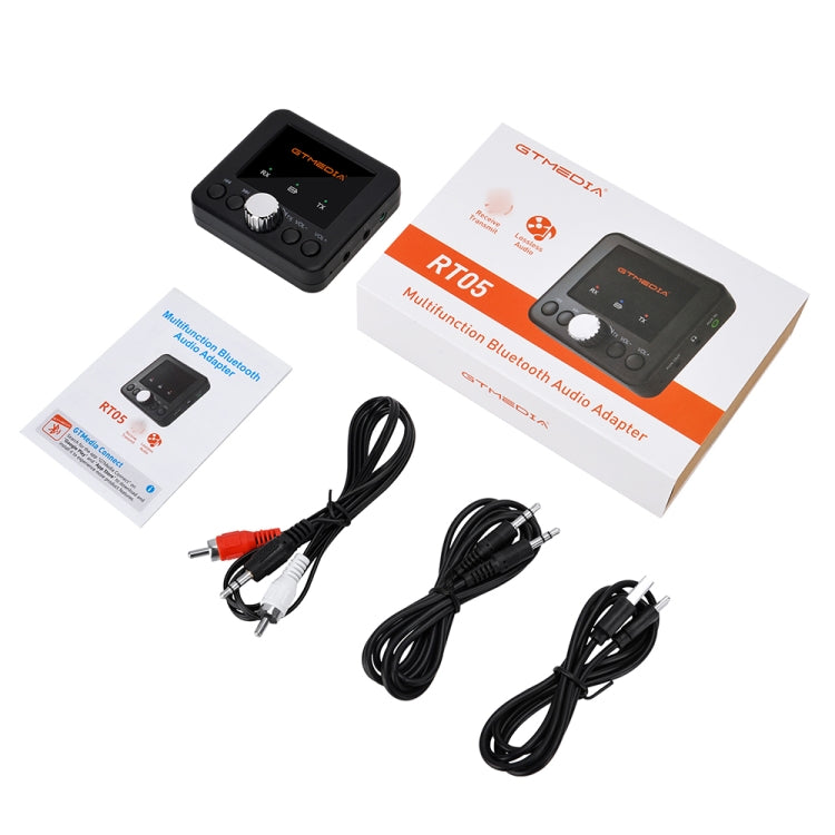 GTMEDIA RT05 Bluetooth 5.0 เครื่องรับและส่งสัญญาณเสียงอะแดปเตอร์ 2 ใน 1, RT05