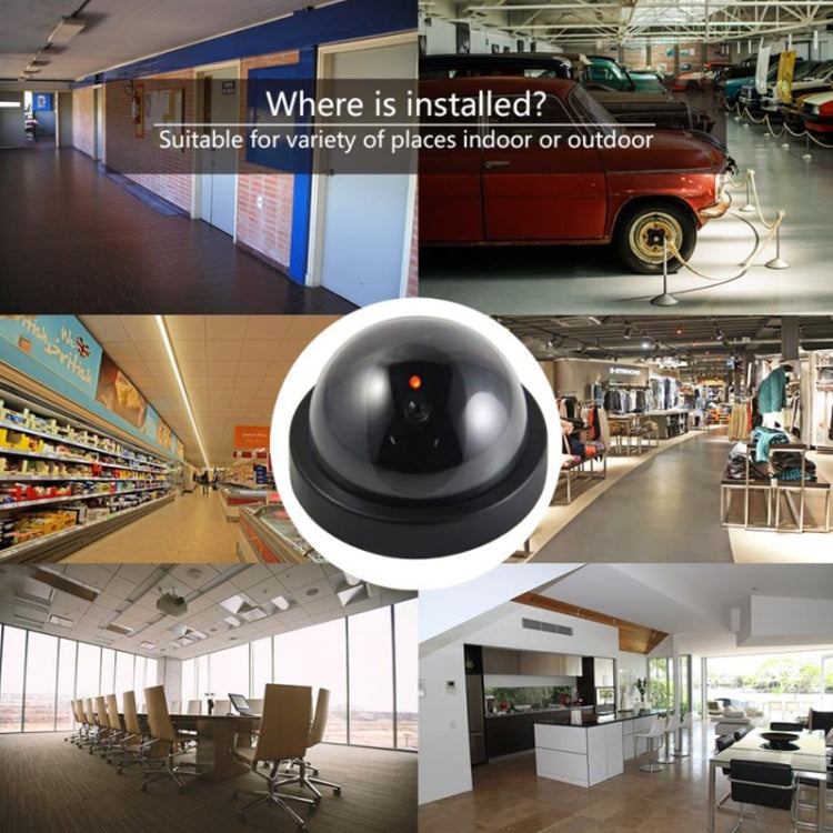 กล้องวงจรปิดอินฟราเรดกันน้ำกลางแจ้ง Dummy Dome LED การเฝ้าระวังความปลอดภัย กล้อง, Dome LED Surveillance Security Camera