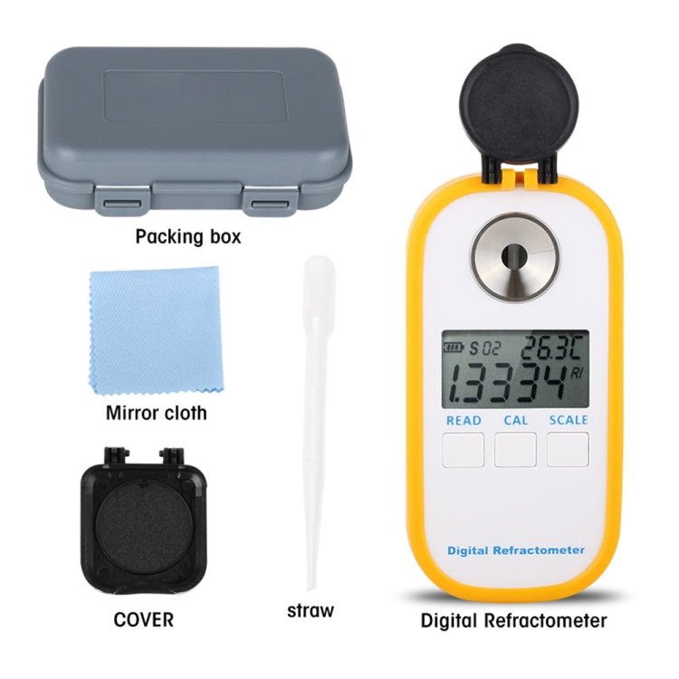 DR301 ดิจิตอลน้ำผึ้ง Refractometer วัดเนื้อหาน้ำตาลช่วง 090 Brix Refractometer Baume น้ำผึ้งน้ำความเข้มข้นเครื่องมือ, DR301