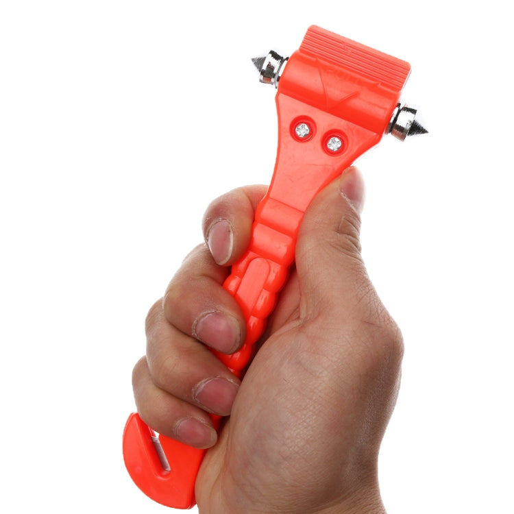 2 in 1 Mini Car Safety Rescue Hammer ช่วยชีวิตหนีฉุกเฉิน Hammer เครื่องตัดเข็มขัดนิรภัยกระจกหน้าต่าง Breaker, 2 in 1