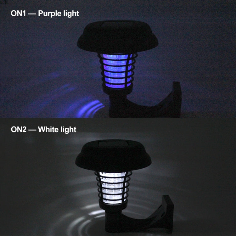 LED พลังงานแสงอาทิตย์ยุง Bug Zapper Killer โคมไฟ UV แมลงกลางแจ้งสวนสนามหญ้าภูมิทัศน์แสง