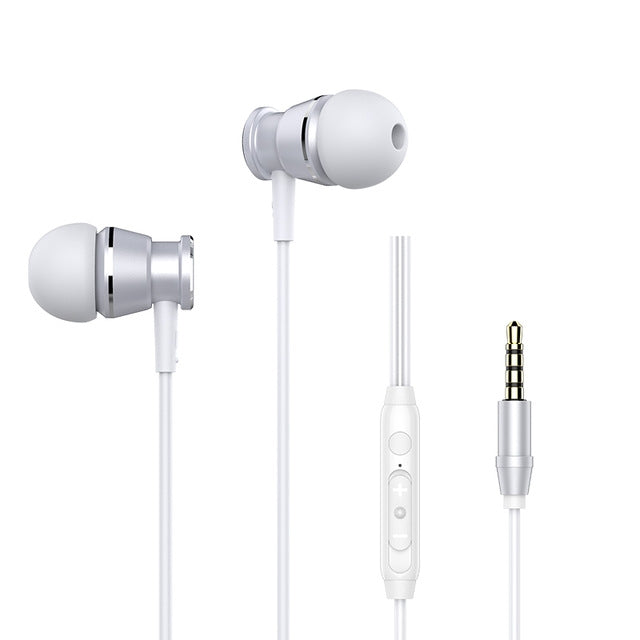 Langsdom M305 หูฟังเบสสำหรับโทรศัพท์ 3.5 มม.หูฟังชนิดใส่ในหูโลหะพร้อมหูฟัง HD Mic สำหรับ xiaomi iPhone Samsung