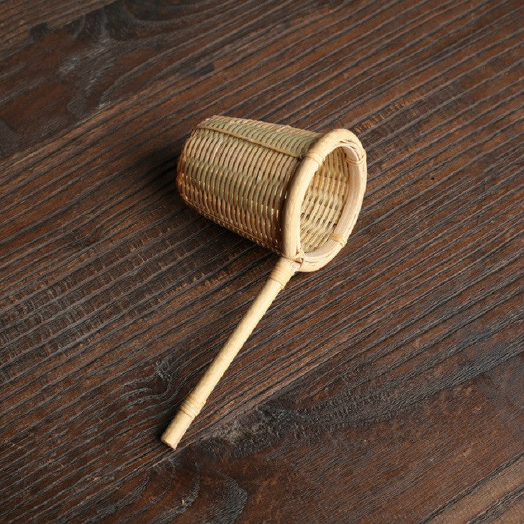 ไม้ไผ่ทอสร้างสรรค์กรองนำมาใช้ใหม่กรองชากระชอนอุปกรณ์, Bamboo Root Tea Leak, Bamboo Pole Gauze Plum Tea Leak, Bamboo Pole Hole Tea Leak, Rattan Tea Drain with Handle, Bamboo Woven Tea Leak, Bamboo Basket Tea Leak