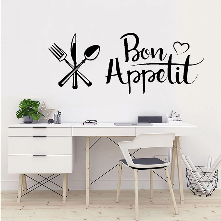 DIY มีดและส้อมสติ๊กเกอร์ติดผนังที่ถอดออกได้รูปลอกครอบครัวภาพจิตรกรรมฝาผนัง Art 3D Home Decor, Knife And Fork