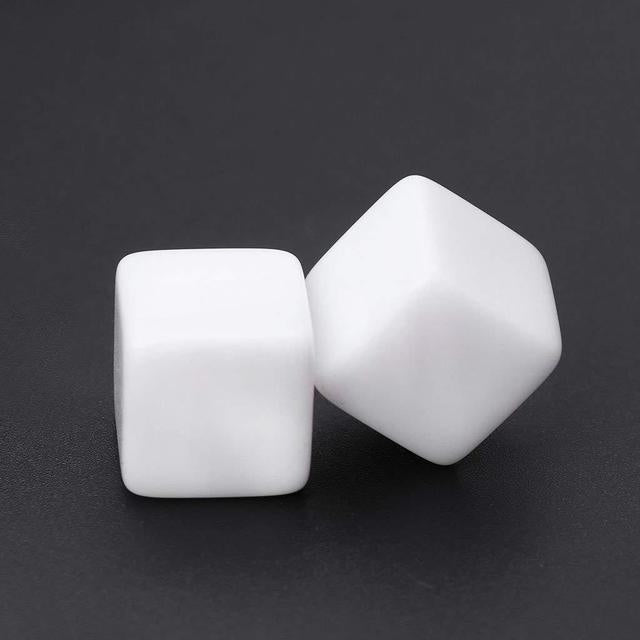 12 ชิ้นอะคริลิคลูกเต๋าปาร์ตี้ครอบครัวสนุกเกมของเล่นเด็ก, 12 PCS Blank Dice